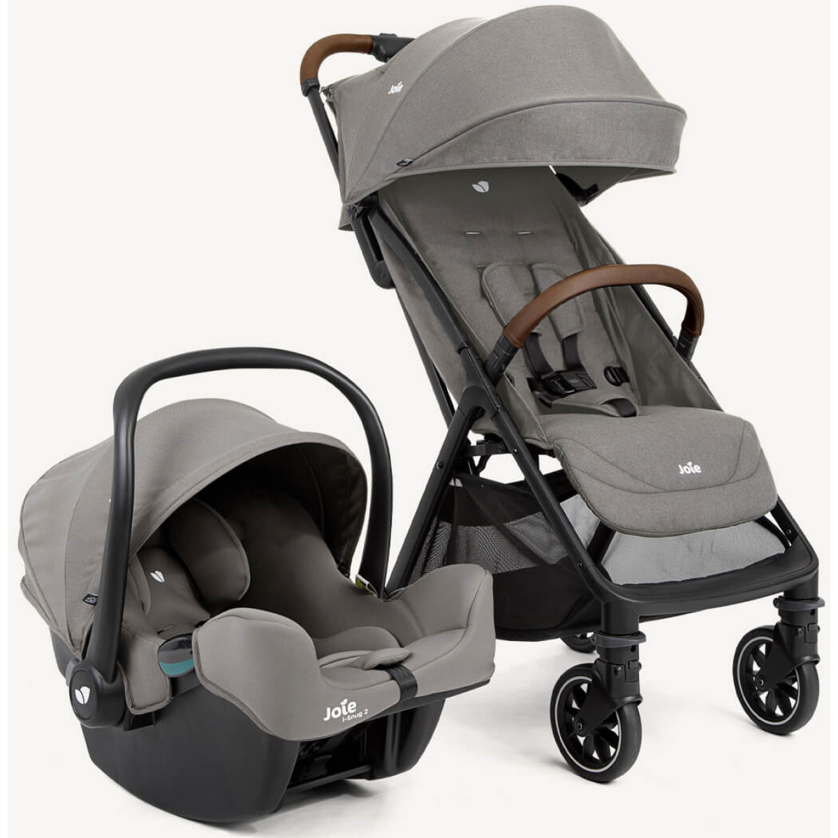 Joie Pact™ pro輕便單手收摺嬰兒手推車配 i-Snug 2 出行套裝 (石灰色)